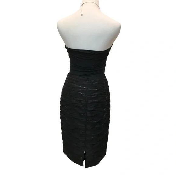 kay Unger Black Sequin Cocktail Skirt - Picture 3 of 4